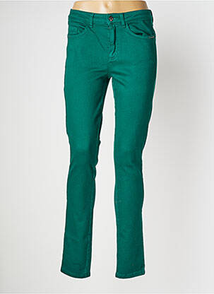Jeans coupe slim stretch taille normale vert MISE AU GREEN femme