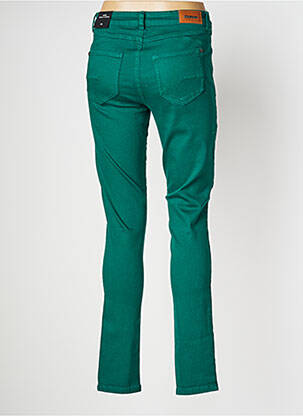 Jeans coupe slim stretch taille normale vert MISE AU GREEN femme