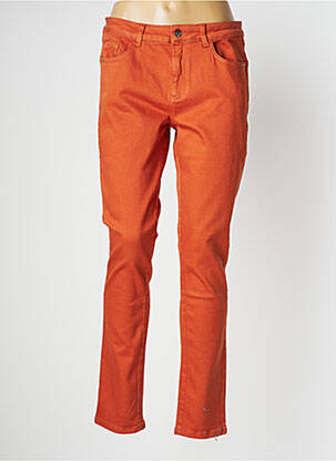 Jeans coupe slim stretch taille normale orange MISE AU GREEN femme