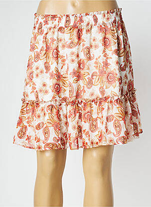 Jupe mi-longue taille normale beige DEELUXE femme
