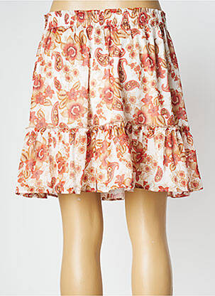 Jupe mi-longue taille normale beige DEELUXE femme
