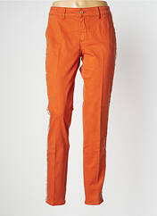 Pantalon chino orange HAPPY pour femme seconde vue