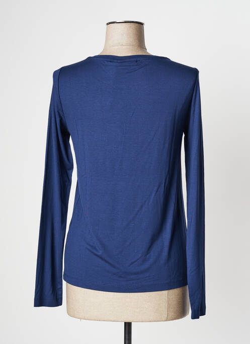 Top tissage jersey manches longues bleu MISE AU GREEN femme