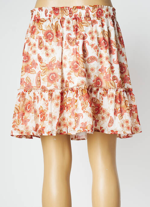 Jupe mi-longue beige DEELUXE pour femme