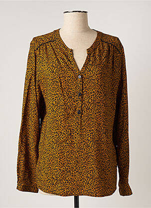 Blouse tissage popeline manches longues jaune LE PETIT BAIGNEUR femme