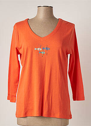 T-shirt orange THALASSA pour femme