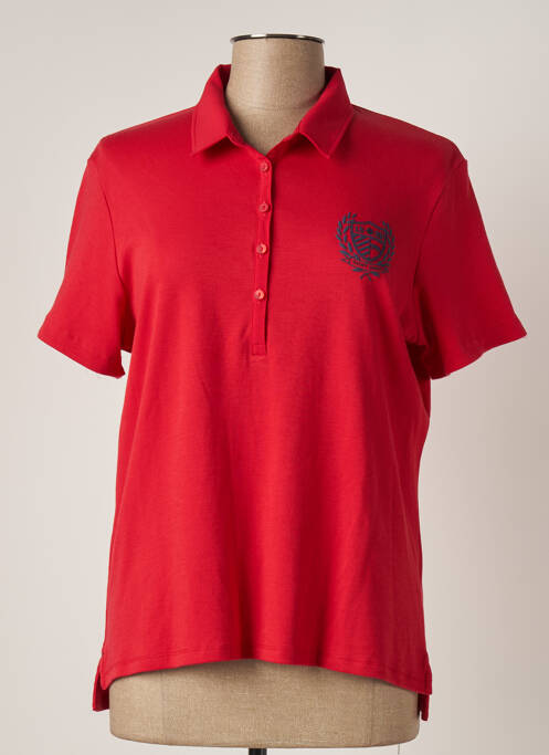 Polo broderie manches courtes rouge SAINT JAMES femme