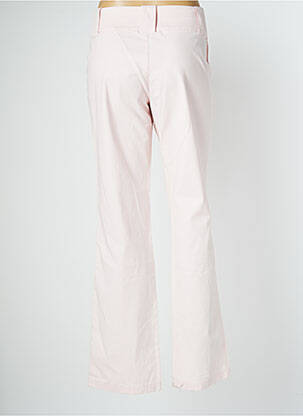 Pantalon droit tissage popeline taille basse rose MAT DE MISAINE femme