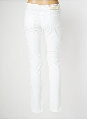 Jeans coupe slim taille basse taille basse blanc MISSIMINI femme