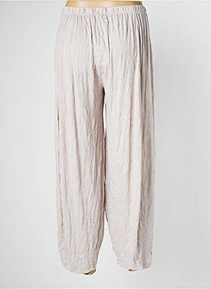 Pantalon 7/8 stretch taille normale beige VETONO femme