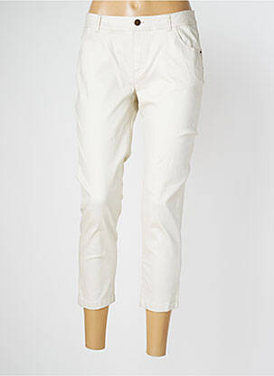 Pantacourt stretch taille normale beige AKELA KEY femme
