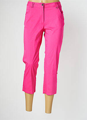 Pantacourt stretch taille normale rose AGATHE & LOUISE femme