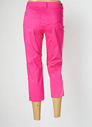 Pantacourt stretch taille normale rose AGATHE & LOUISE femme