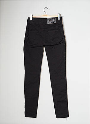 Pantalon slim tissage popeline taille normale noir MISSIMINI femme
