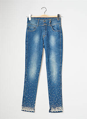 Jeans coupe slim stretch taille normale bleu MISSIMINI femme