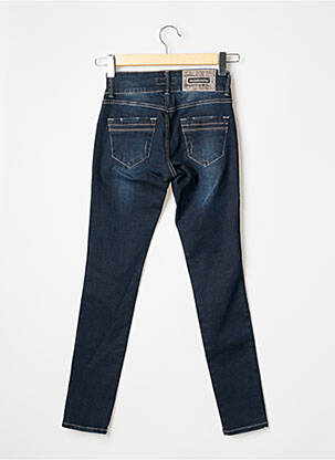 Jeans coupe slim stretch taille haute bleu MISSIMINI femme