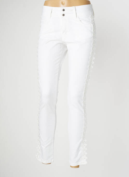 Jeans coupe slim blanc MISSIMINI pour femme