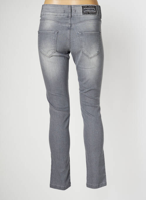 Jeans coupe slim gris MISSIMINI pour femme