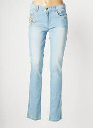 Jeans coupe slim stretch taille normale bleu MISSIMINI femme