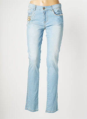 Jeans coupe slim stretch taille normale bleu MISSIMINI femme