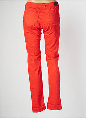 Pantalon droit stretch taille normale orange SAINT JAMES femme