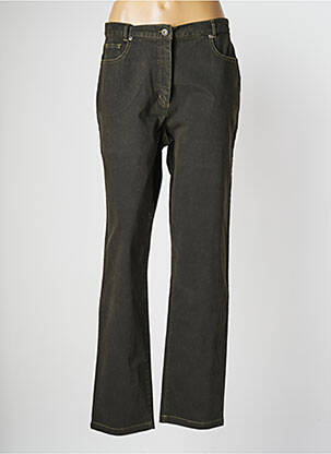 Pantalon droit stretch taille normale vert MAT DE MISAINE femme