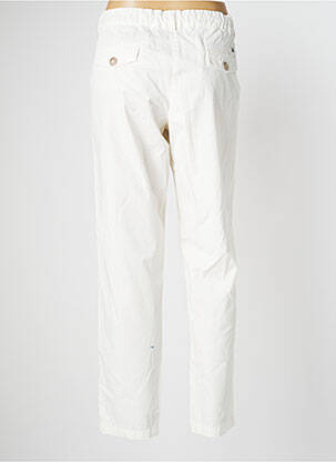Pantalon droit tissage popeline taille normale beige MAT DE MISAINE femme