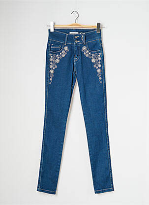 Jeans coupe slim stretch taille normale bleu MISSIMINI femme