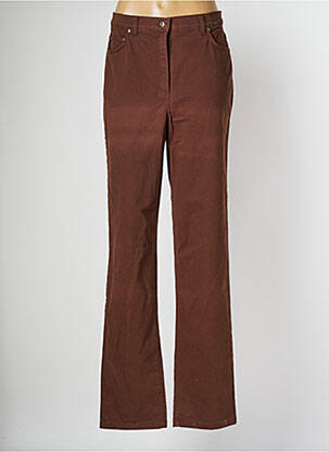 Pantalon droit marron GIESSWEIN pour femme