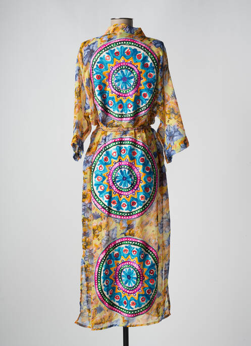 Veste kimono jaune GOLD & SILVER pour femme