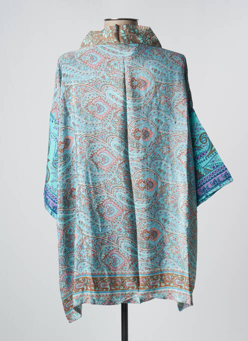 Veste kimono vert GOLD & SILVER pour femme