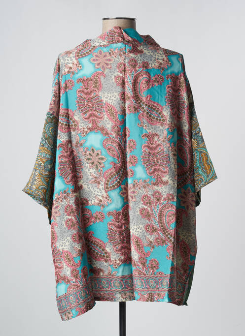 Veste kimono vert GOLD & SILVER pour femme