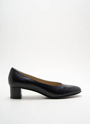 Escarpins tissage satiné talon de 4 à 6cm noir DOMANI femme