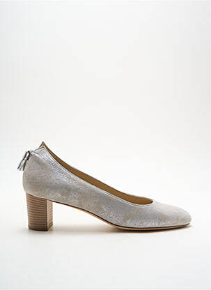 Escarpins nubuck talon de 4 à 6cm gris DOMANI femme