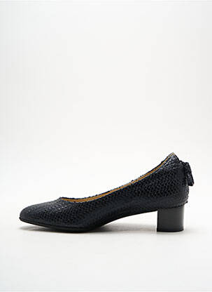 Escarpins tissage satiné talon plat jusqu'à 3cm noir DOMANI femme