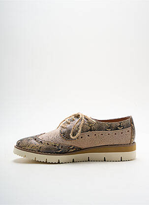 Derbies impression talon plat jusqu'à 3cm beige KARSTON femme