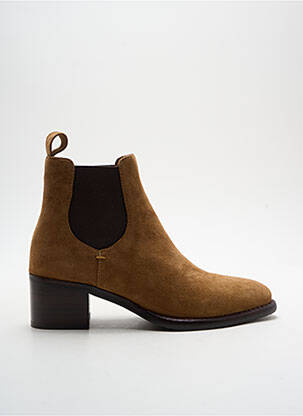 Bottines/boots nubuck talon de 4 à 6cm marron ADIGE femme