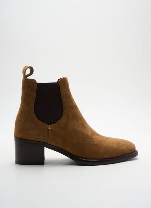 Bottines/boots nubuck talon de 4 à 6cm marron ADIGE femme