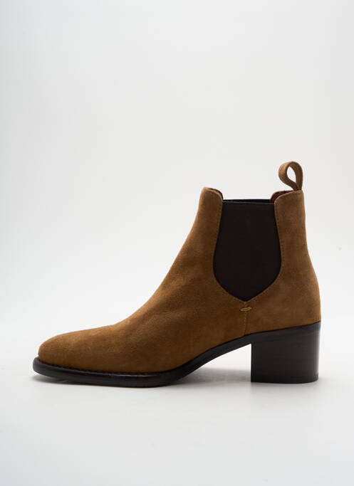 Bottines/boots nubuck talon de 4 à 6cm marron ADIGE femme