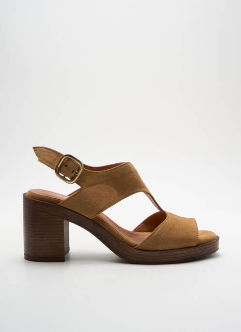 Sandales/Nu pieds beige ADIGE pour femme