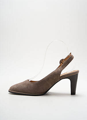 Escarpins nubuck talon de 4 à 6cm beige ADIGE femme