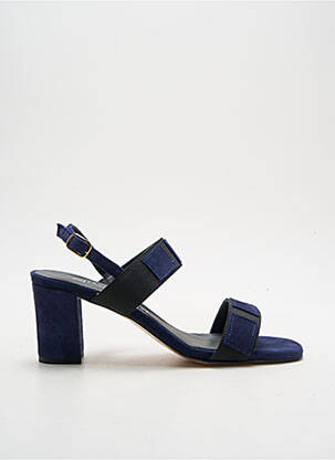Sandales/nu pieds talon bottier talon de 4 à 6cm bleu XAVIER DANAUD femme