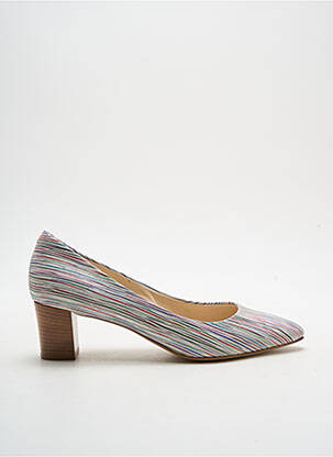 Escarpins semelle extérieure cuir talon de 4 à 6cm beige DOMANI femme