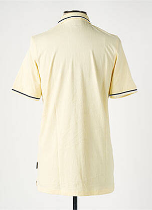Polo sérigraphie manches courtes jaune JACK & JONES garçon
