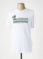 T-shirt blanc JACK & JONES pour garçon seconde vue