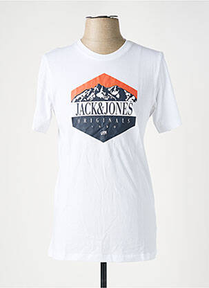 T-shirt blanc JACK & JONES pour garçon