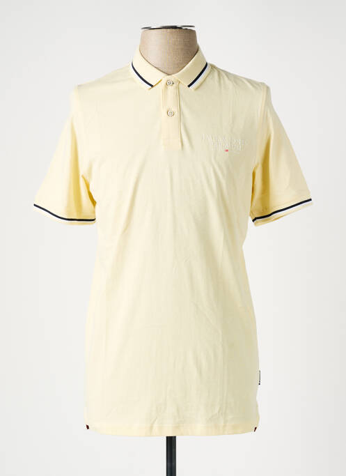 Polo tissage jersey manches courtes jaune JACK & JONES garcon