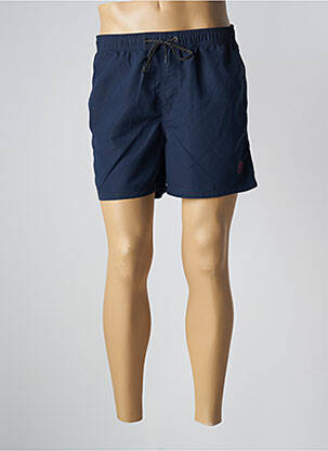 Short de bain effet matière satinée bleu JACK & JONES homme