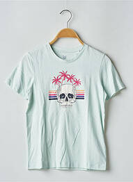 T-shirt stretch manches courtes bleu JACK & JONES garcon
