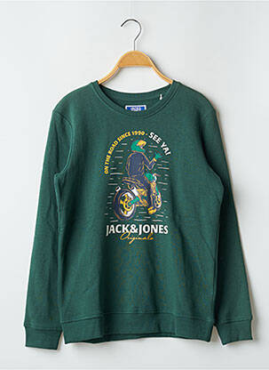 Sweat-shirt vert JACK & JONES pour garçon